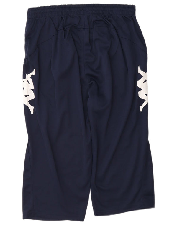 Męskie spodenki sportowe Kappa Graphic Bermudy XL granatowe, poliestrowe