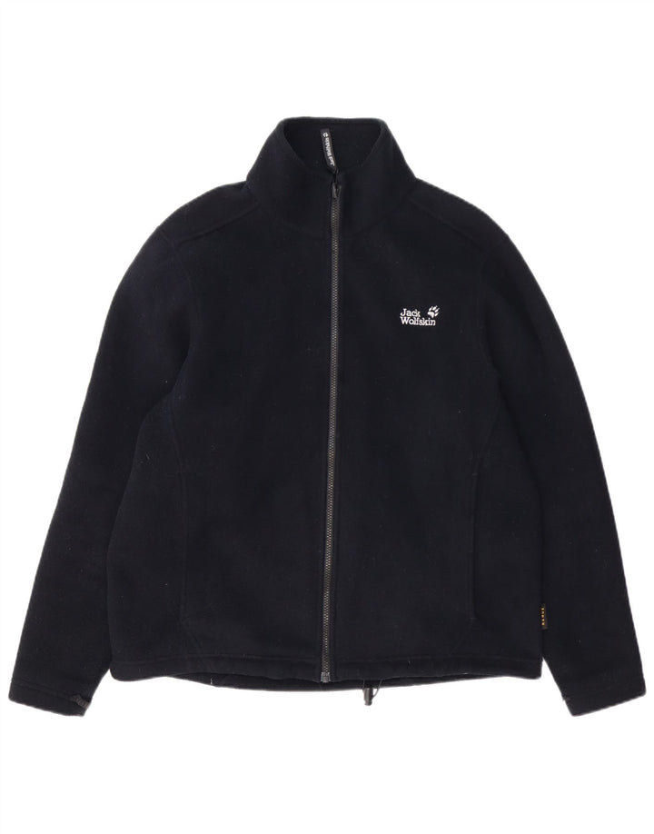 Męska kurtka polarowa Jack Wolfskin z podszewką UK 40, duża, granatowa, poliestrowa
