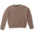 Damski sweter oversize Zara z okrągłym dekoltem UK 10, mały, szary, akrylowy