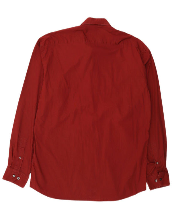 Koszula męska Massimo Dutti rozmiar 42, duża, bordowa, bawełniana