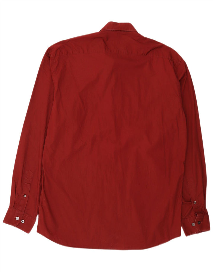 Koszula męska Massimo Dutti rozmiar 42, duża, bordowa, bawełniana