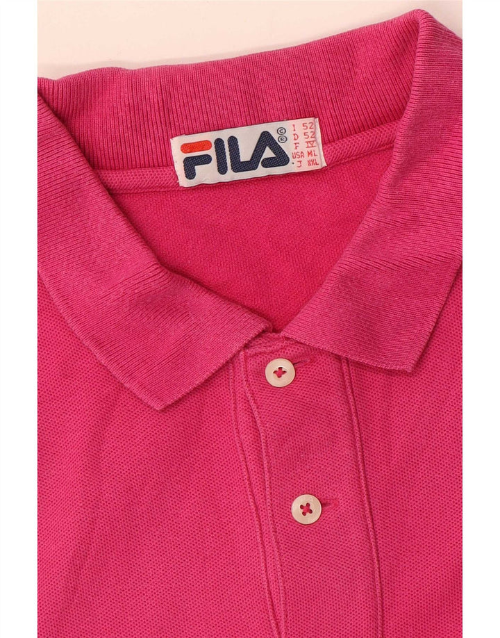 Męska koszulka polo Fila IT 52, duża, różowa