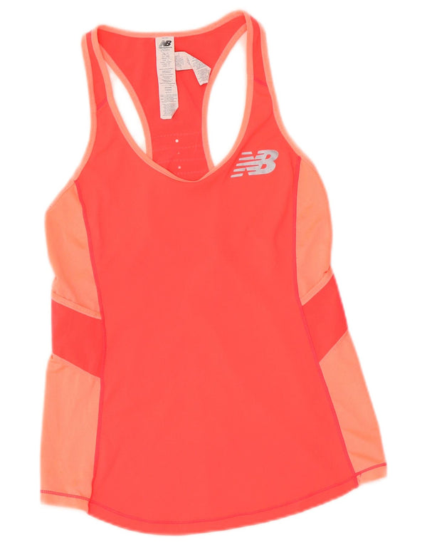 Damska kamizelka New Balance UK 4 XS Różowy poliester z blokami kolorów