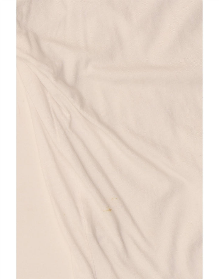 Damski top Zara z długim rękawem, UK 18 XL, biała bawełna
