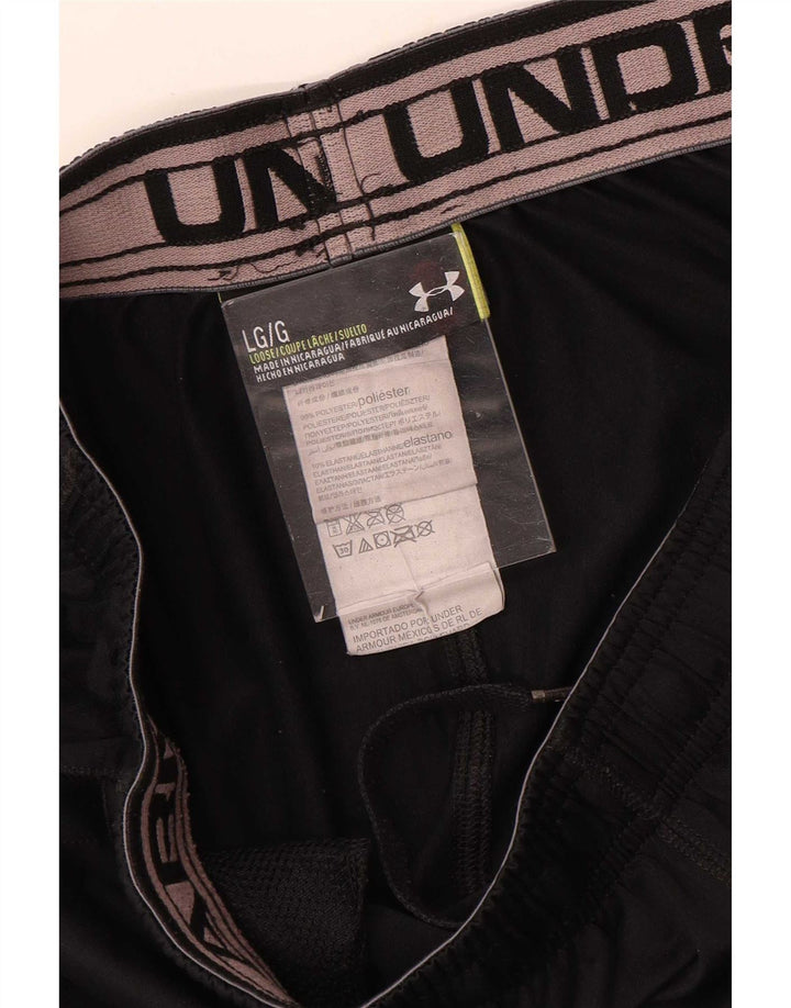 Męskie spodenki sportowe Under Armour, duże, czarne, poliestrowe