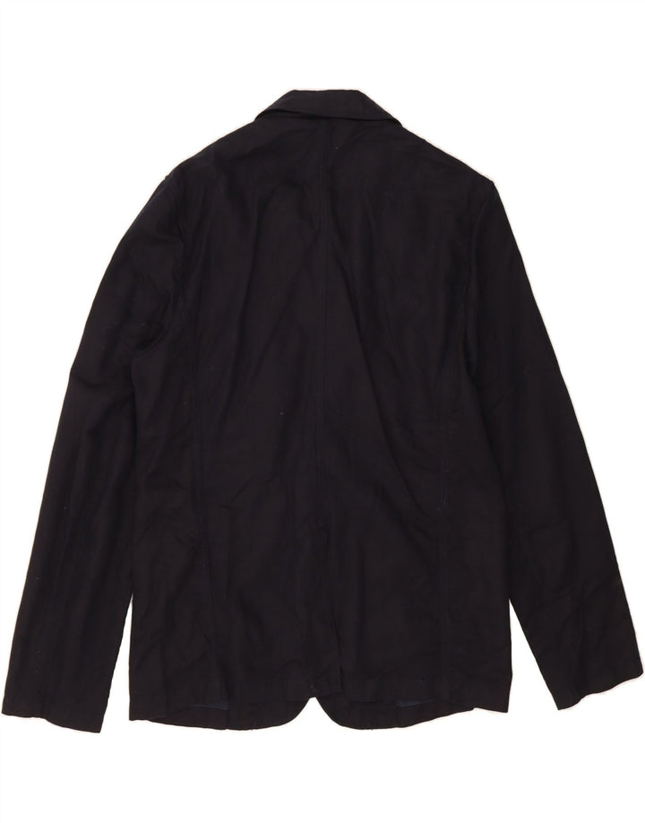 JULES Mens 2 Button Blazer Jacket UK 42 XL Black Vintage Jules and Second-Hand Jules from Messina Hembry 