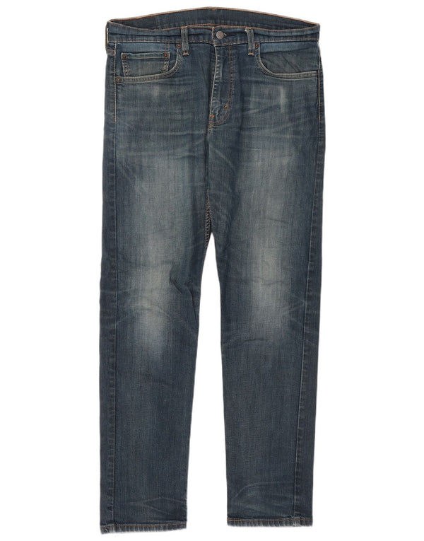 Levi's Mens 502 Tapered Jeans W34 L31 Blue Cotton