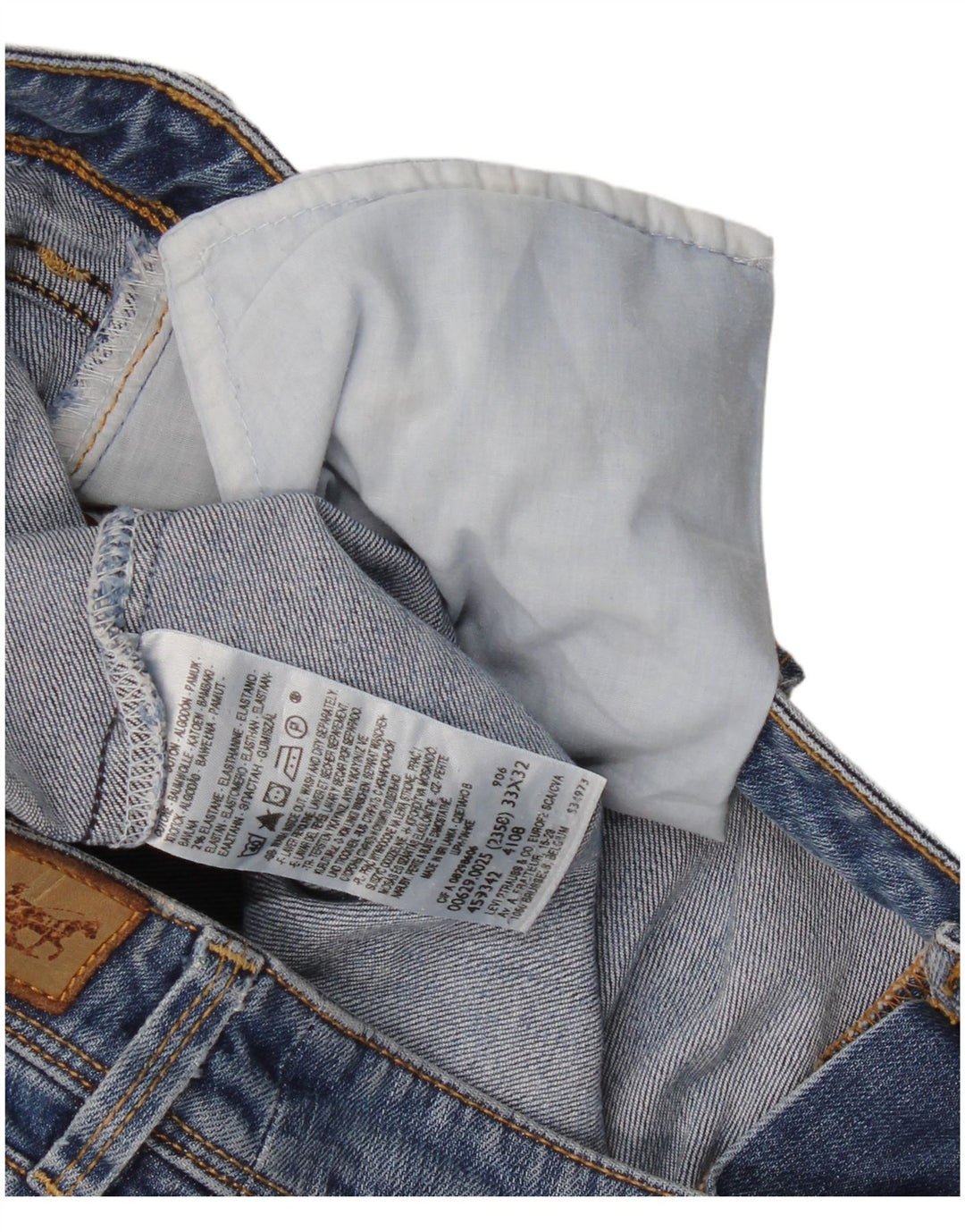 Damskie jeansy Levi's 629 Bootcut W33 L32 Niebieska bawełna