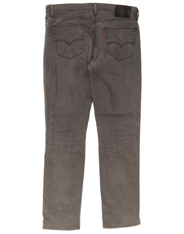 Męskie jeansy Levi's 511 Slim W36 L34 Szara bawełna