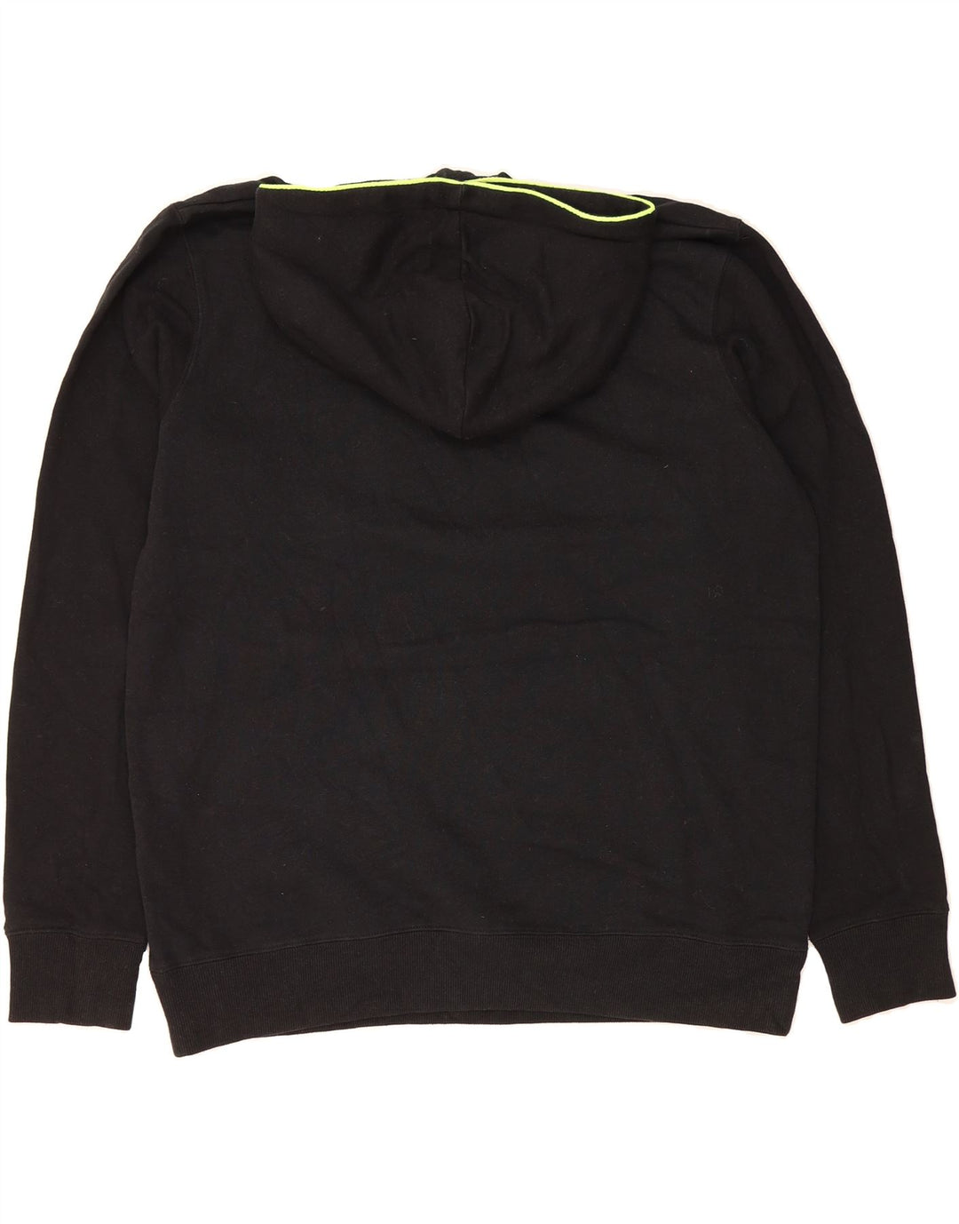 JACK & JONES Mens Hoodie Jumper XL Black Polyester Vintage Jack & Jones and Second-Hand Jack & Jones from Messina Hembry 
