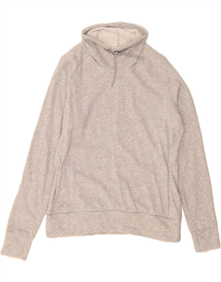 ADIDAS Womens Sweatshirt Jumper UK 16/18 Large Grey Cotton Vintage Adidas and Second-Hand Adidas from Messina Hembry 