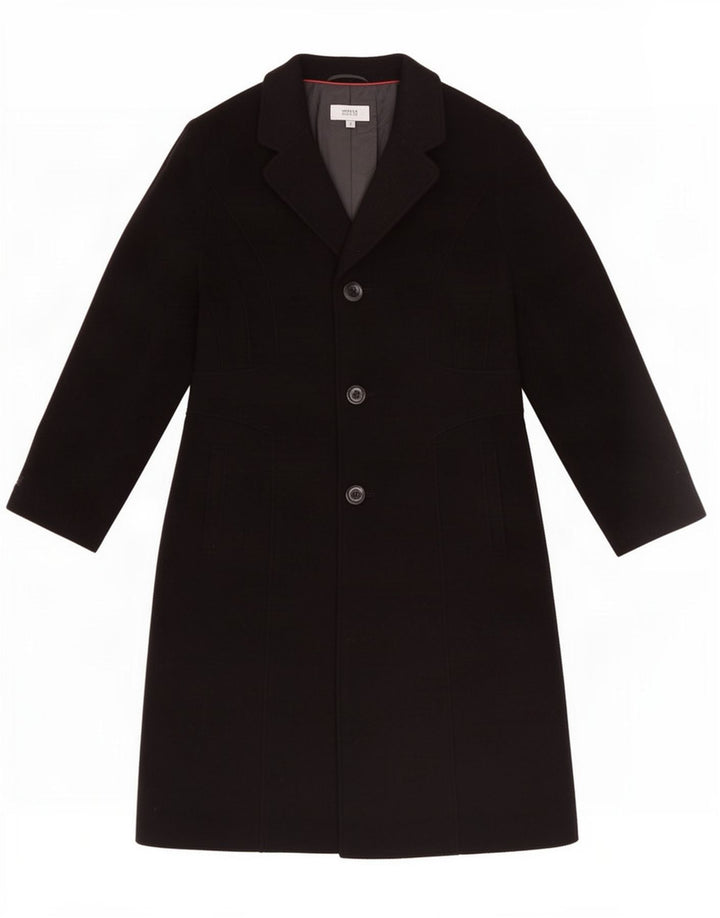 Marks & Spencer Płaszcz damski UK 18 XL, czarna wełna