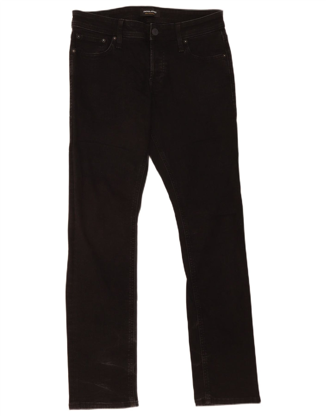 Męskie jeansy typu slim Jack & Jones W30 L32, czarne, bawełniane