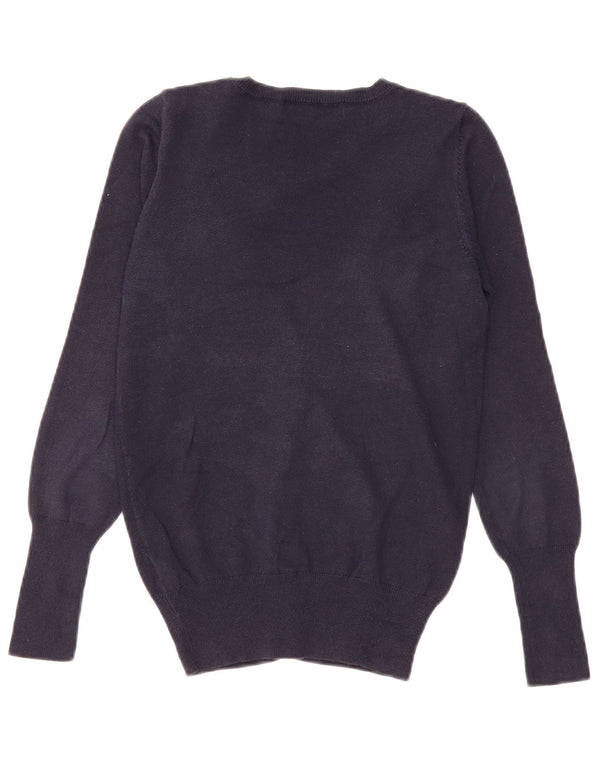 Sweter damski Zara Cardigan UK 10 Small, granatowy, bawełniany