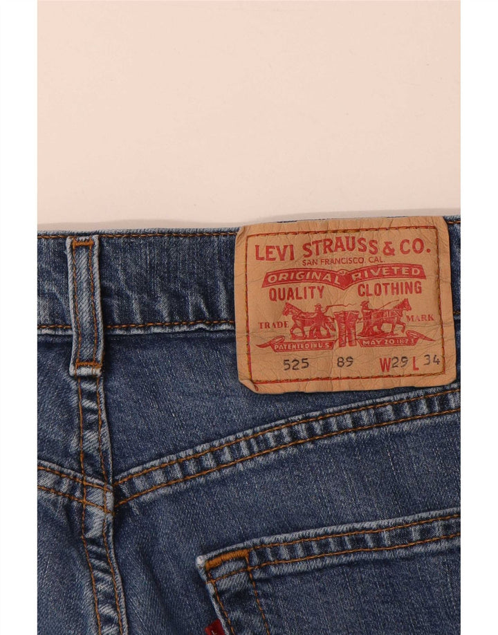 Damskie dżinsy Levi's 525 Bootcut W29 L30 Niebieska bawełna
