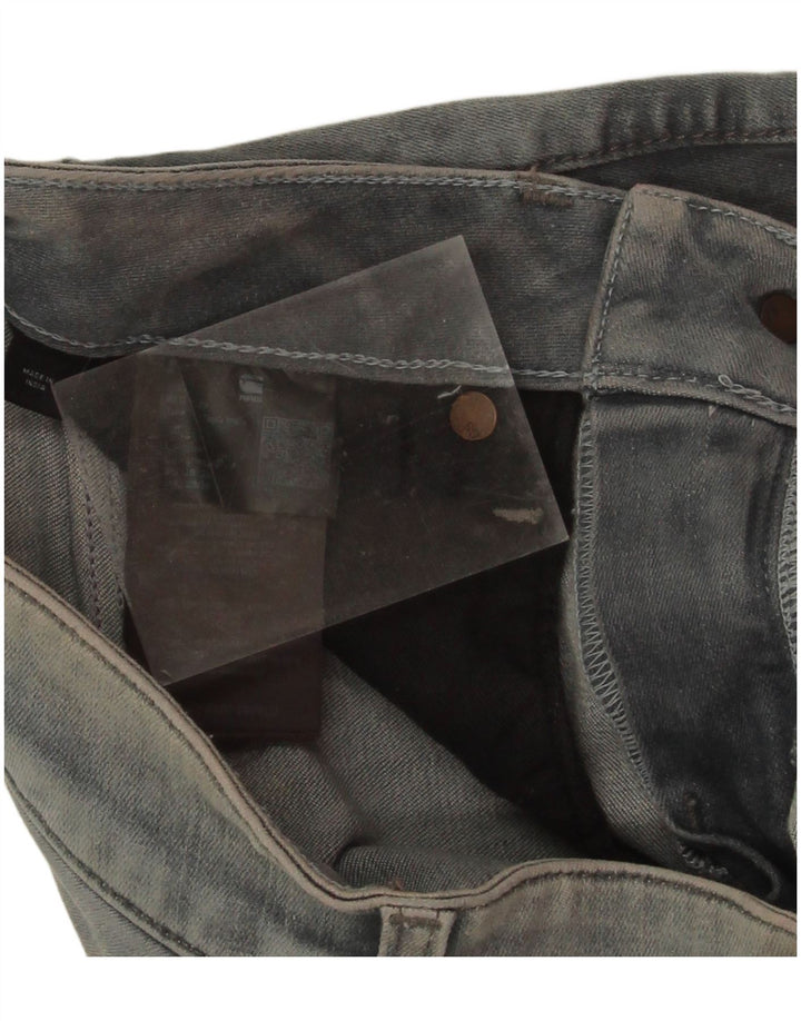 Damskie jeansy G-Star Midge Slim W28 L29 Szara bawełna