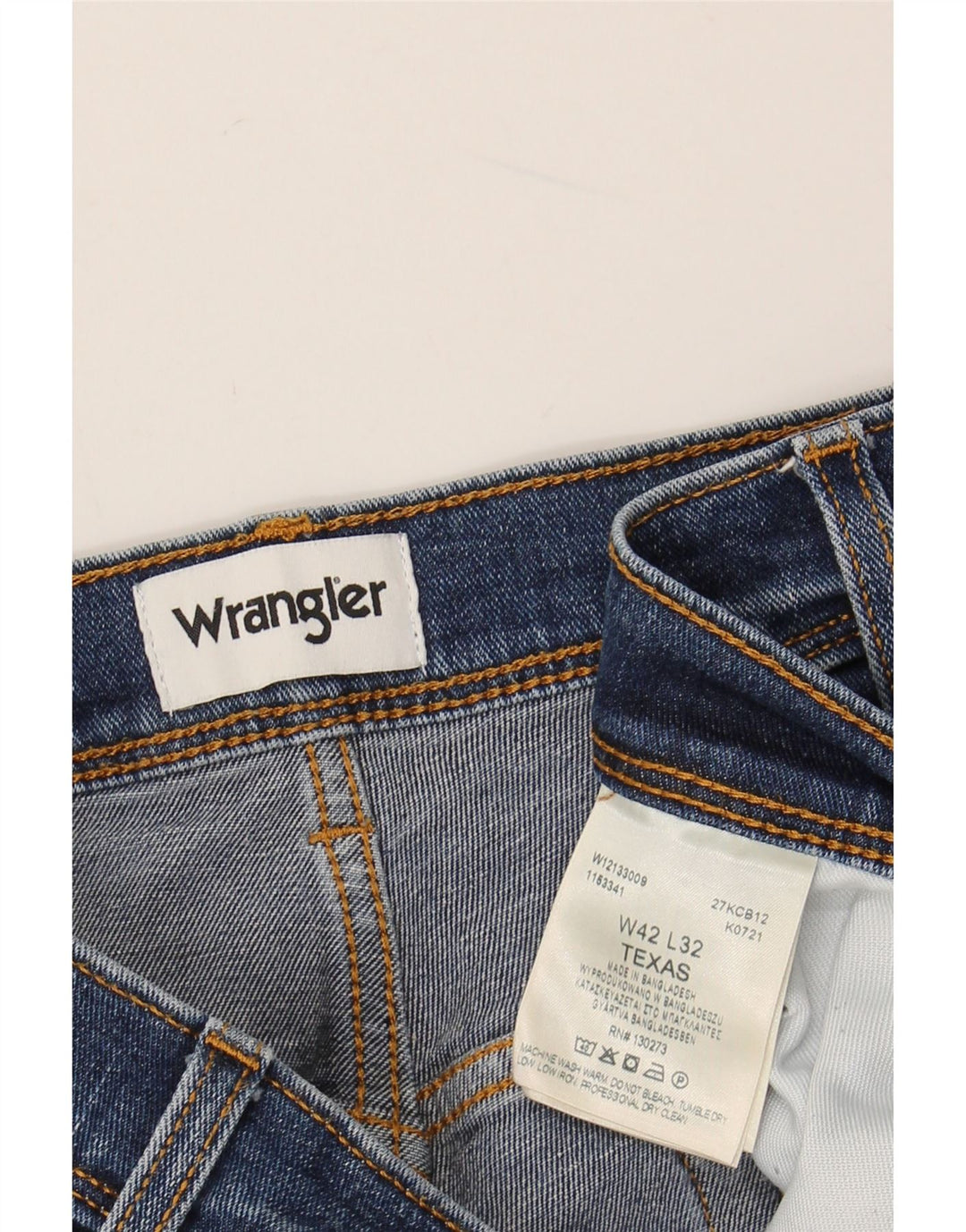 Męskie jeansy WRANGLER Texas Straight W42 L29 Niebieskie, bawełniane