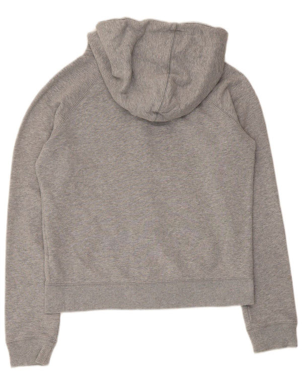 Damski sweter z kapturem i zamkiem błyskawicznym Nike, UK 10, mały, szary, bawełniany
