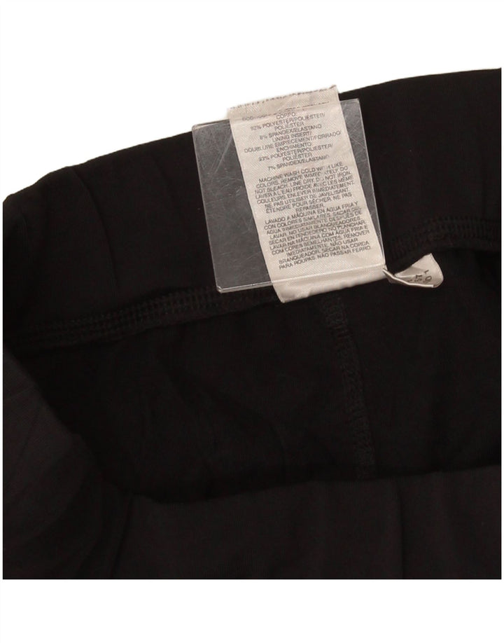Damskie legginsy Adidas Capri UK 14, duży czarny poliester z blokami kolorów