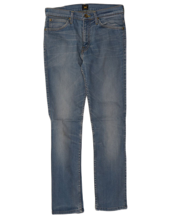 Damskie jeansy LEE Cain Slim W30 L27 Niebieskie bawełniane