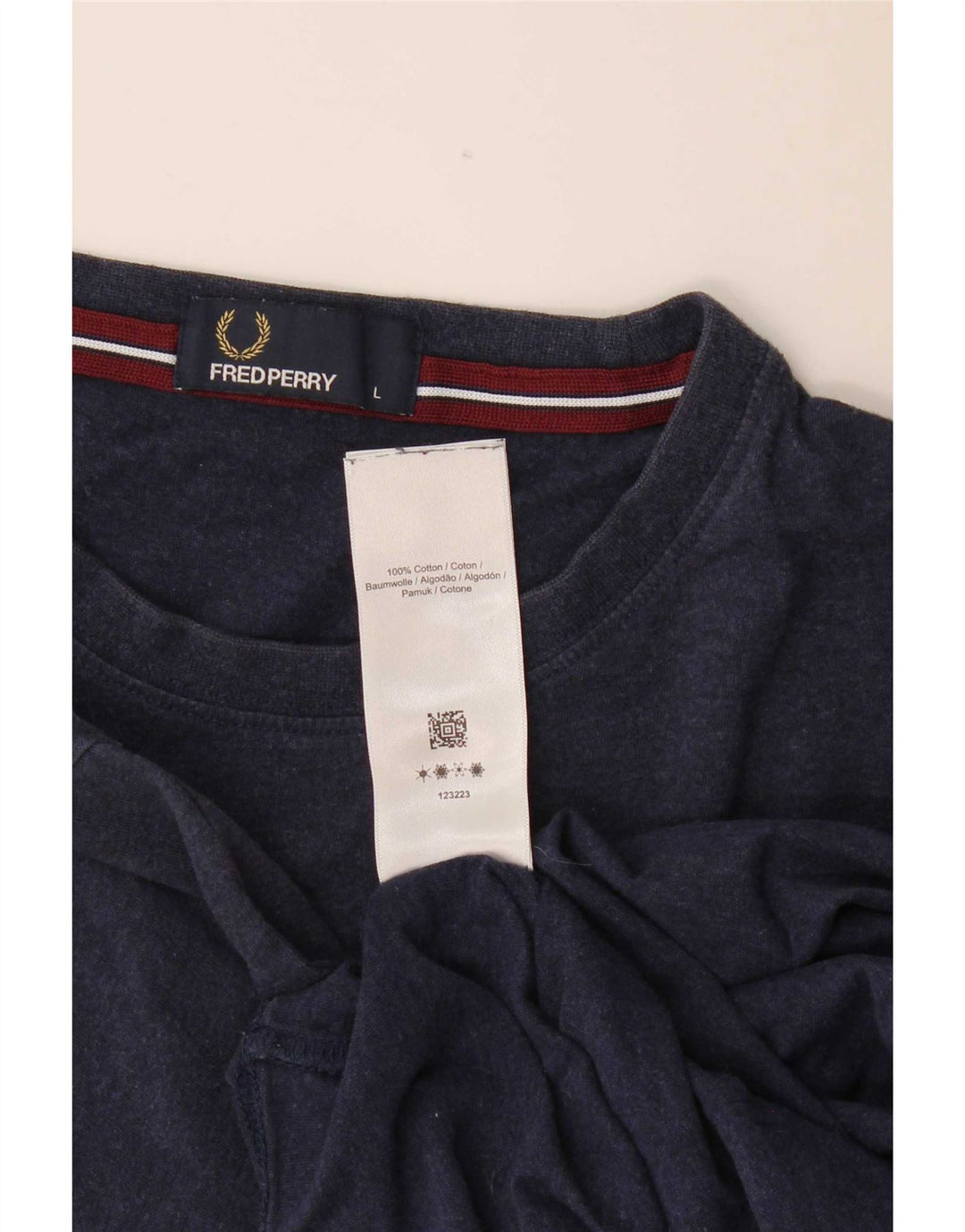 T-shirt męski Fred Perry, duży, granatowy, bawełniany