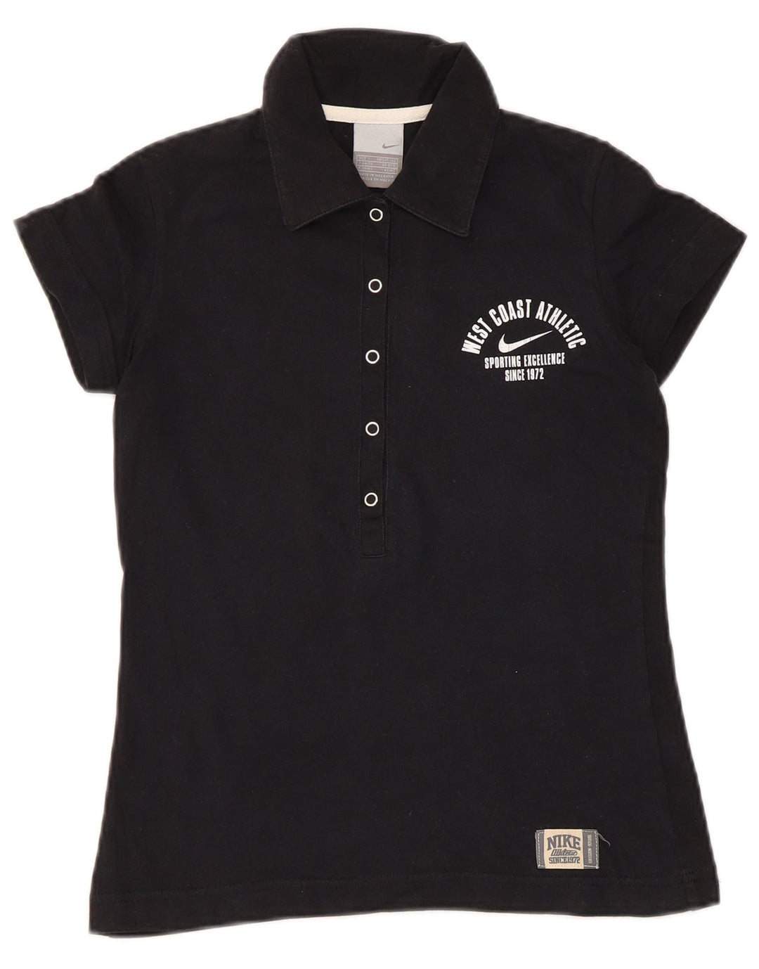 Damska koszulka polo NIKE Graphic UK 8/10, mała czarna