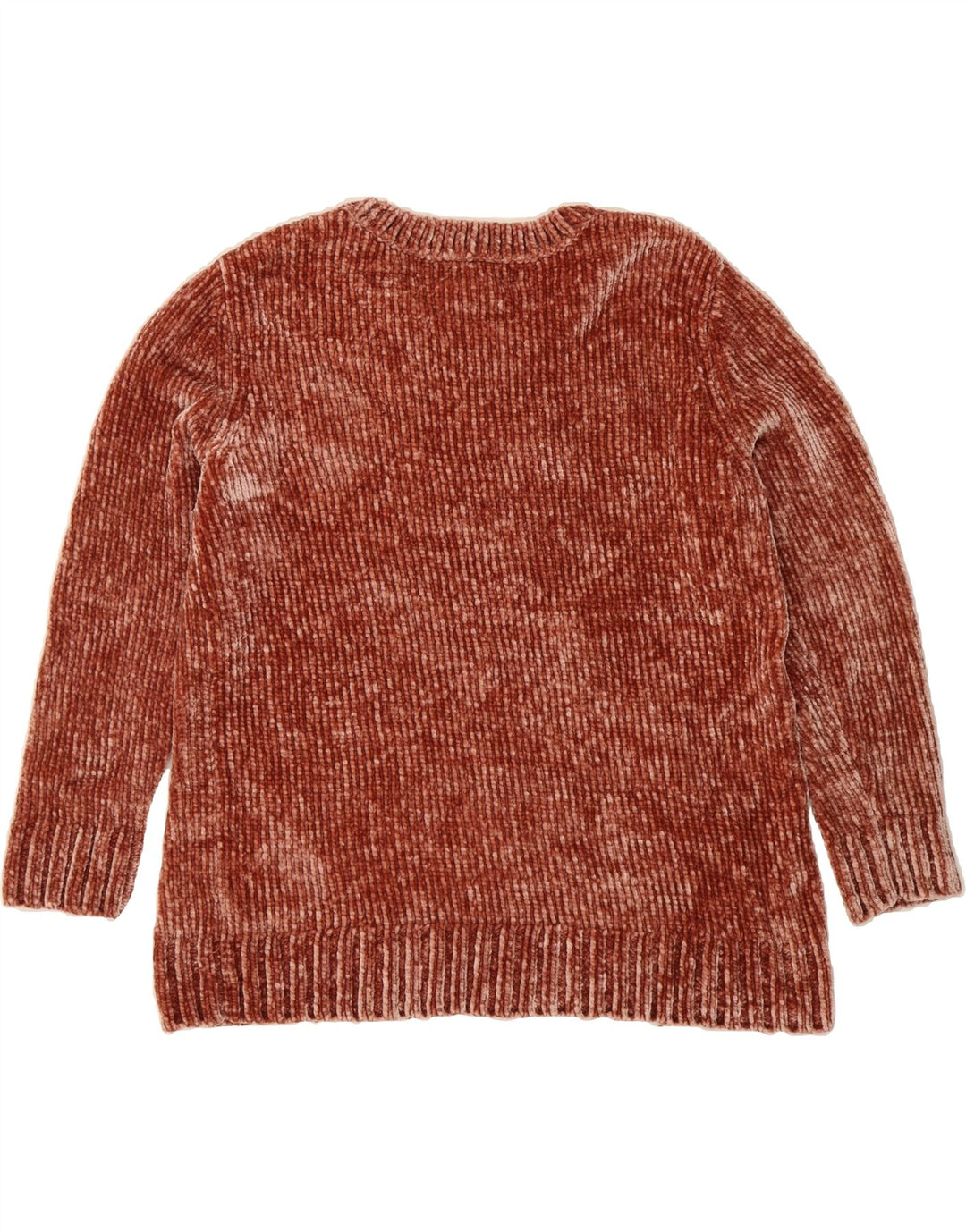 ORVIS Womens Crew Neck Jumper Sweater UK 16 Large Brown Flecked Polyester Vintage Orvis and Second-Hand Orvis from Messina Hembry 