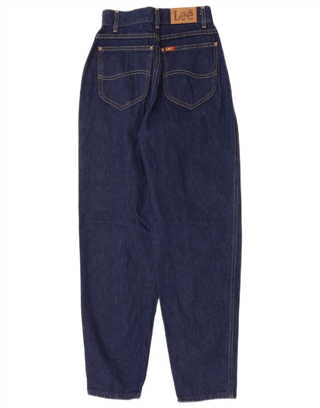 Damskie jeansy z wysokim stanem LEE W22 L27 granatowe