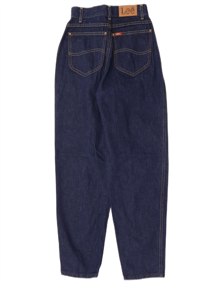 Damskie jeansy z wysokim stanem LEE W22 L27 granatowe