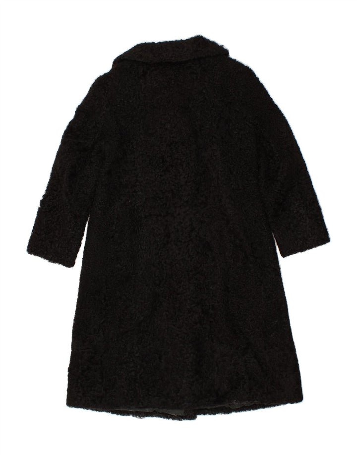 VINTAGE Womens Overcoat UK 10 Small Black Vintage Vintage and Second-Hand Vintage from Messina Hembry 