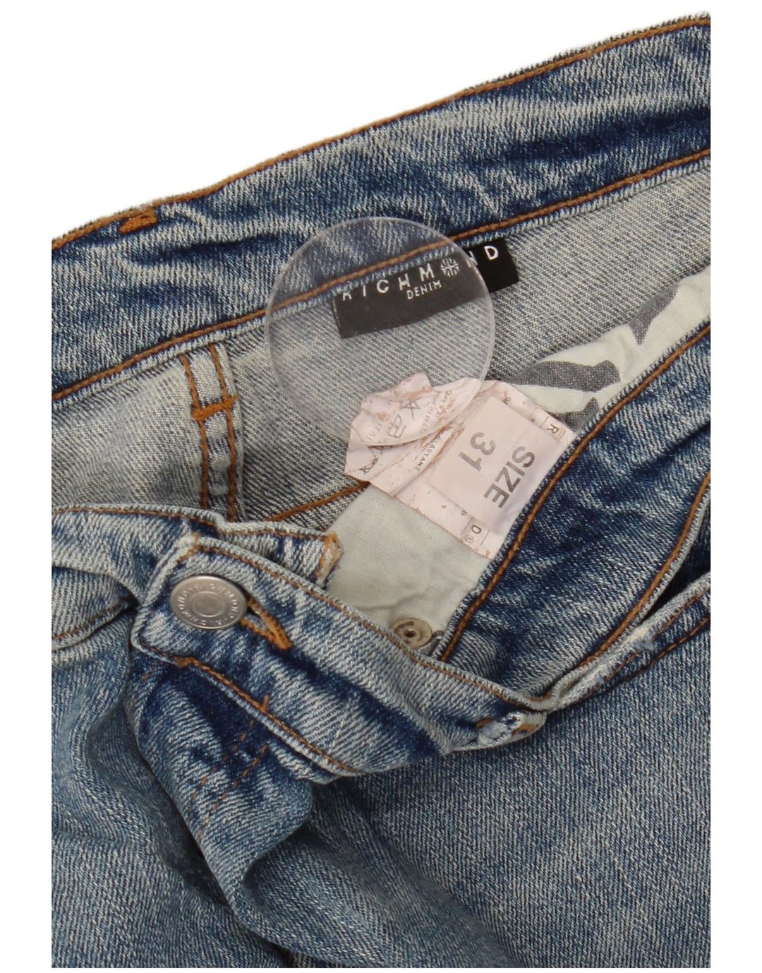 Damskie jeansy Bootcut Richmond W31 L36 Niebieskie bawełniane