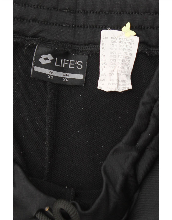 LOTTO Womens Tracksuit Trousers UK 6 XS Black Polyester Vintage Lotto and Second-Hand Lotto from Messina Hembry 