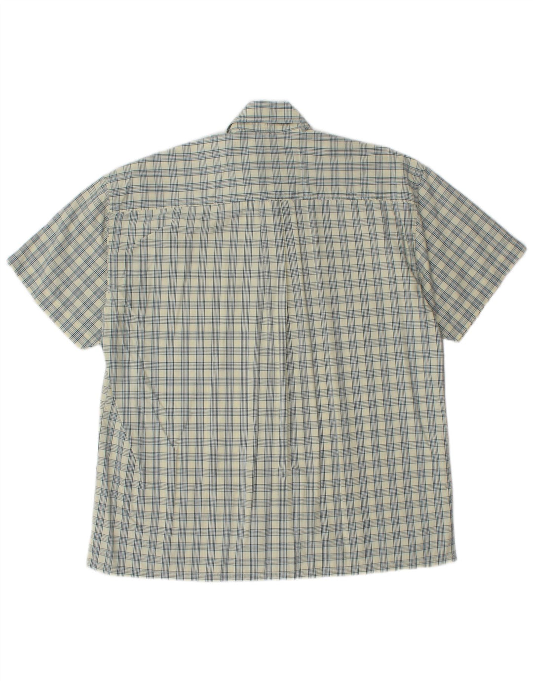 Męska koszula z krótkim rękawem Dockers w średnią żółtą kratkę