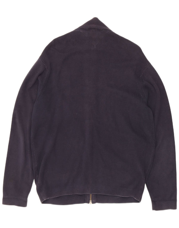 Sweter męski Tommy Hilfiger, duży, granatowy, bawełniany