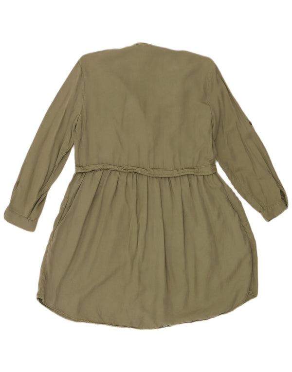 Damska sukienka koszulowa z długim rękawem Zara UK 10 Small Khaki