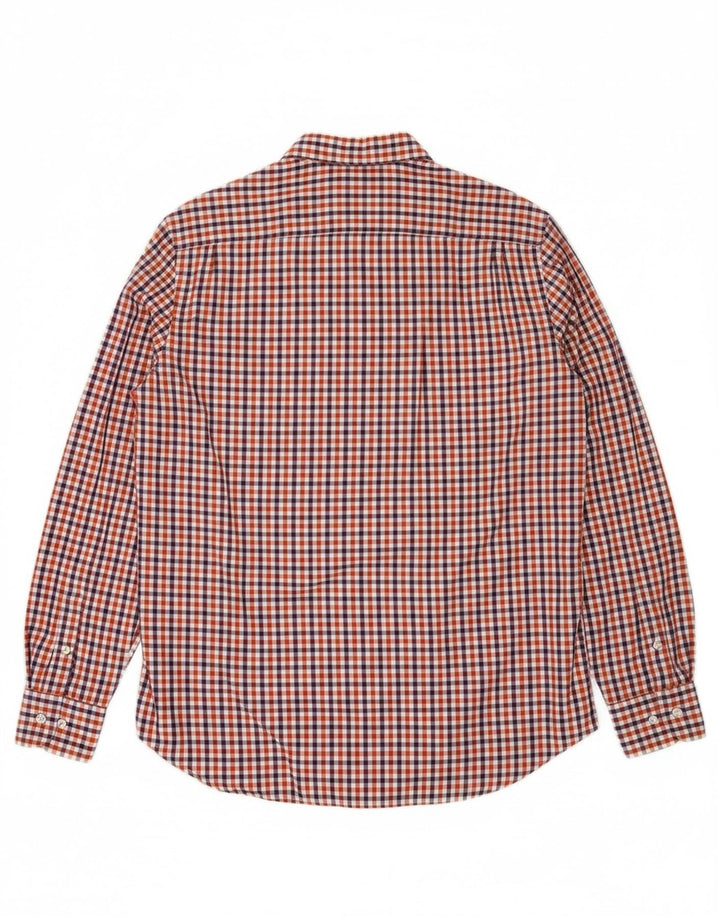 MASSIMO DUTTI Mens Regular Fit Flannel Shirt Large Multicoloured Check