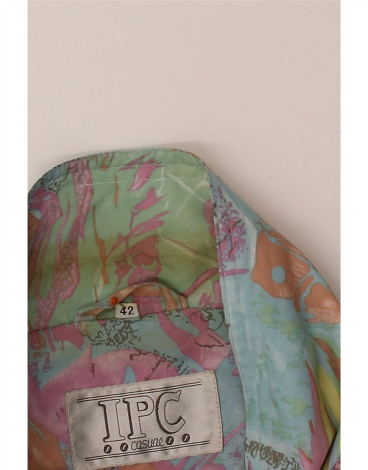 VINTAGE Womens Windbreaker Coat EU 42 Large Multicoloured Floral Polyester Vintage Vintage and Second-Hand Vintage from Messina Hembry 
