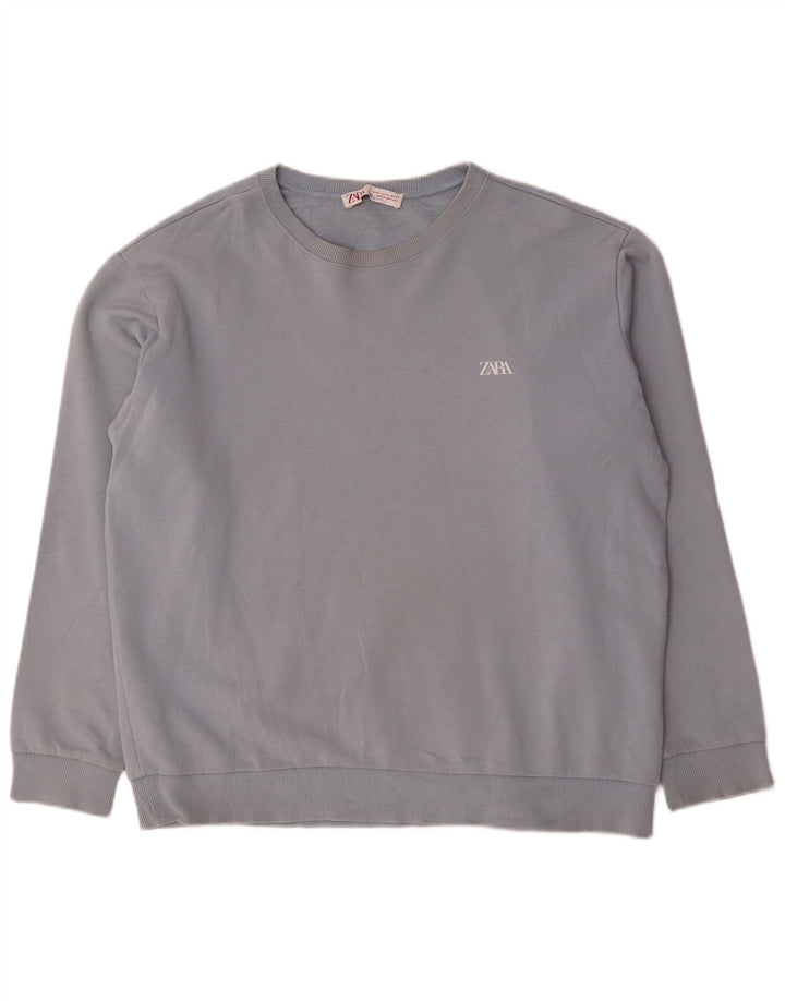 Męska bluza Zara XL, niebieska, bawełniana