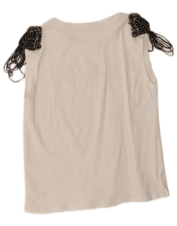 Damska kamizelka graficzna Gaudi Top UK 10 Small White