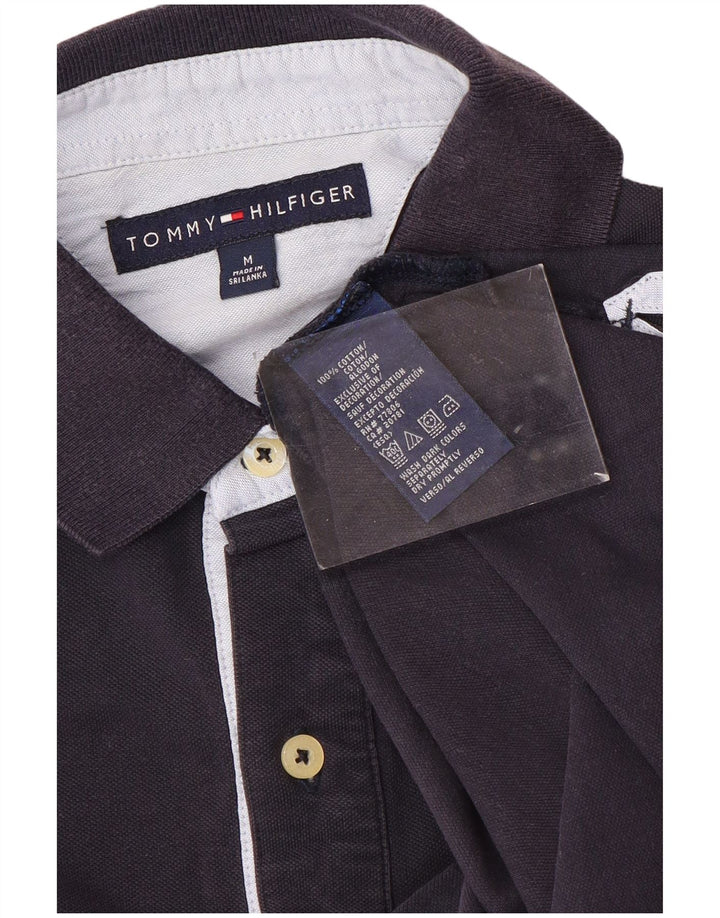 Męska koszulka polo Tommy Hilfiger, średnia, granatowa, bawełniana