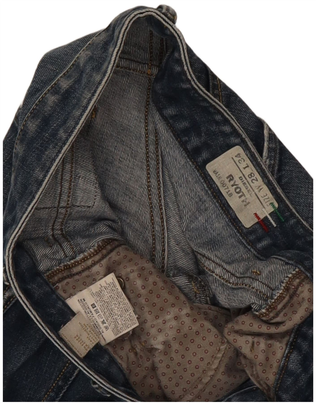 Damskie jeansy Diesel Ryoth Bootcut W28 L30 Niebieskie bawełniane