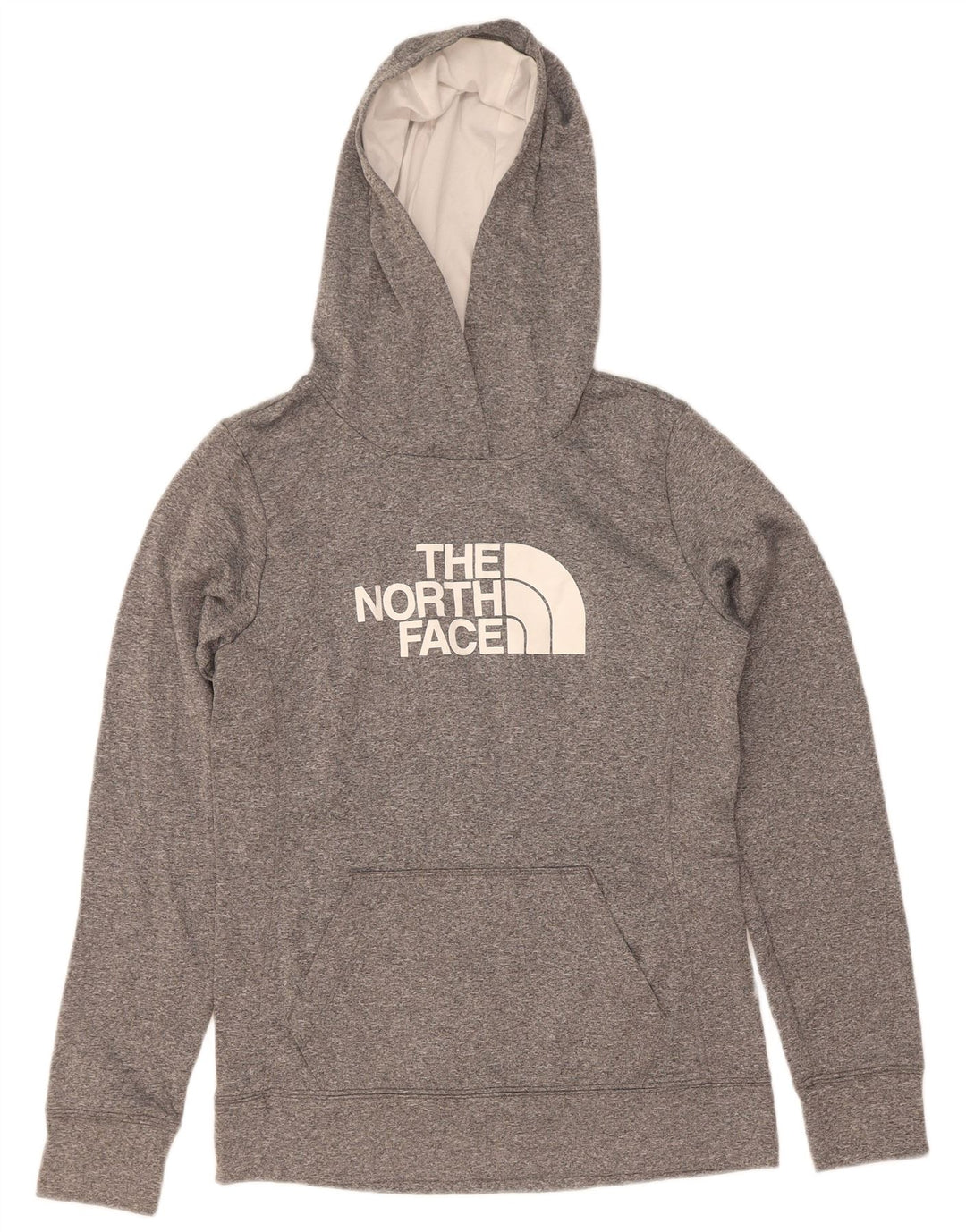 Damski sweter z kapturem The North Face, UK 10, mały, szary, poliestrowy