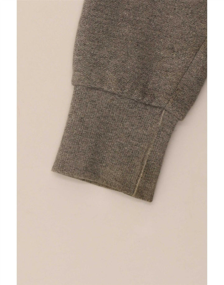 Męski sweter z kapturem i zamkiem błyskawicznym Superdry, duży, szary, bawełniany