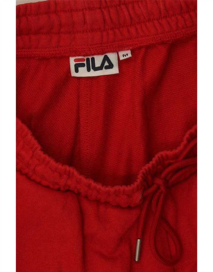 FILA Mens Graphic Sport Shorts Medium Red Cotton Vintage Fila and Second-Hand Fila from Messina Hembry 
