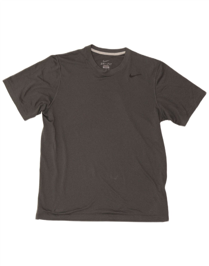 Męski T-shirt Nike Dri Fit, duży, szary, poliestrowy