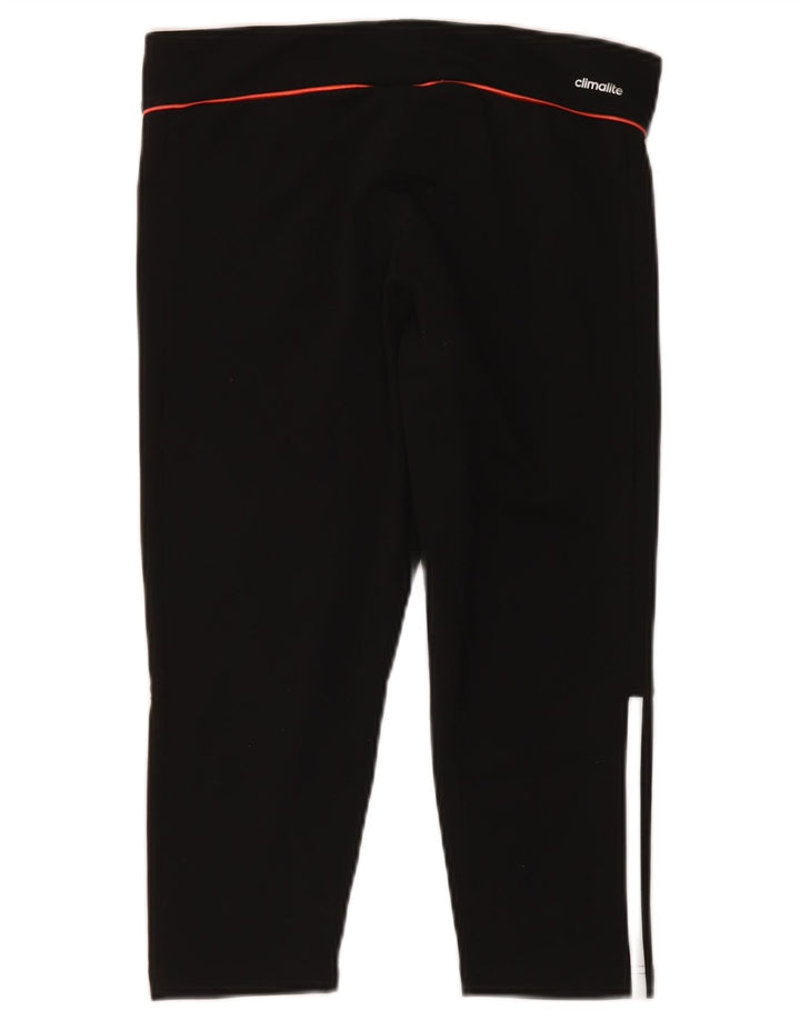 Damskie legginsy Adidas Climalite Capri UK 12/14 Średni czarny poliester