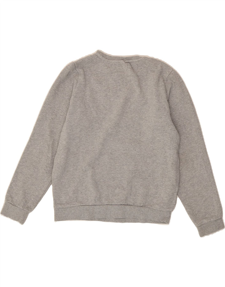 ELLESSE Womens Graphic Sweatshirt Jumper UK 8 Small Grey Cotton Vintage Ellesse and Second-Hand Ellesse from Messina Hembry 