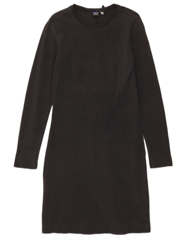 Patagonia Womens Long Sleeve Regular T-Shirt Dress UK 12 Medium Black