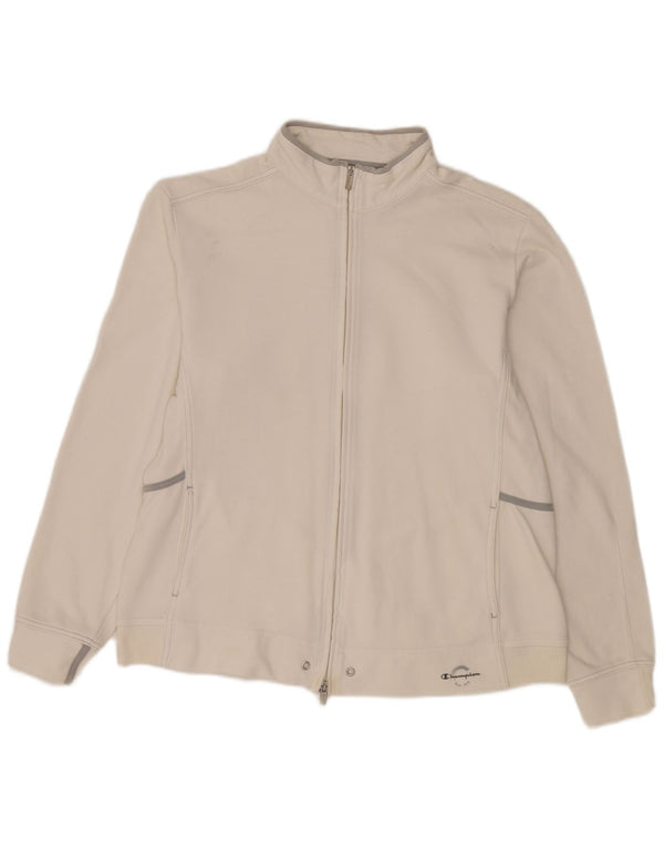 Męska kurtka dresowa Champion Easy Fit XL, biała, bawełniana
