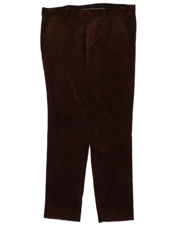 Spodnie sztruksowe J. Crew Ludlow Slim W33 L32 Brązowa bawełna